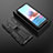 Custodia Silicone e Plastica Opaca Cover con Magnetico Supporto KC1 per Xiaomi Poco M5S Nero