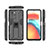Custodia Silicone e Plastica Opaca Cover con Magnetico Supporto KC1 per Xiaomi Poco X3 GT 5G