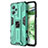Custodia Silicone e Plastica Opaca Cover con Magnetico Supporto KC1 per Xiaomi Poco X5 5G