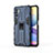 Custodia Silicone e Plastica Opaca Cover con Magnetico Supporto KC1 per Xiaomi Redmi Note 10 5G
