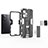 Custodia Silicone e Plastica Opaca Cover con Magnetico Supporto KC1 per Xiaomi Redmi Note 12 Pro 5G