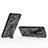Custodia Silicone e Plastica Opaca Cover con Magnetico Supporto KC1 per Xiaomi Redmi Note 13 Pro+ Plus 5G