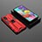 Custodia Silicone e Plastica Opaca Cover con Magnetico Supporto KC2 per Samsung Galaxy M40S