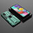 Custodia Silicone e Plastica Opaca Cover con Magnetico Supporto KC2 per Samsung Galaxy M40S
