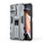 Custodia Silicone e Plastica Opaca Cover con Magnetico Supporto KC2 per Xiaomi Mi 11i 5G (2022)