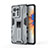 Custodia Silicone e Plastica Opaca Cover con Magnetico Supporto KC2 per Xiaomi Mi Mix 4 5G