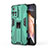 Custodia Silicone e Plastica Opaca Cover con Magnetico Supporto KC2 per Xiaomi Poco X4 NFC Grigio