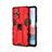 Custodia Silicone e Plastica Opaca Cover con Magnetico Supporto KC2 per Xiaomi Redmi Note 10 Pro 4G