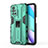 Custodia Silicone e Plastica Opaca Cover con Magnetico Supporto KC2 per Xiaomi Redmi Note 11 4G (2021)