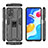 Custodia Silicone e Plastica Opaca Cover con Magnetico Supporto KC2 per Xiaomi Redmi Note 11 4G (2022)