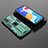 Custodia Silicone e Plastica Opaca Cover con Magnetico Supporto KC2 per Xiaomi Redmi Note 11 4G (2022) Verde
