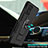 Custodia Silicone e Plastica Opaca Cover con Magnetico Supporto MQ1 per Samsung Galaxy A72 4G