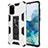 Custodia Silicone e Plastica Opaca Cover con Magnetico Supporto MQ1 per Samsung Galaxy S20 Plus