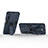 Custodia Silicone e Plastica Opaca Cover con Magnetico Supporto per Oppo A53s 5G