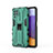 Custodia Silicone e Plastica Opaca Cover con Magnetico Supporto per Samsung Galaxy A22 4G