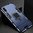 Custodia Silicone e Plastica Opaca Cover con Magnetico Supporto per Samsung Galaxy A70S Blu
