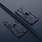 Custodia Silicone e Plastica Opaca Cover con Magnetico Supporto T01 per Oppo A74 5G Blu