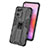 Custodia Silicone e Plastica Opaca Cover con Magnetico Supporto T01 per Oppo Reno7 SE 5G