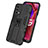 Custodia Silicone e Plastica Opaca Cover con Magnetico Supporto T02 per OnePlus Nord N200 5G