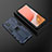 Custodia Silicone e Plastica Opaca Cover con Magnetico Supporto T02 per Samsung Galaxy A72 4G