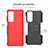 Custodia Silicone e Plastica Opaca Cover con Supporto A01 per Motorola Moto Edge (2021) 5G