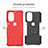 Custodia Silicone e Plastica Opaca Cover con Supporto A01 per Motorola Moto G51 5G