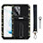 Custodia Silicone e Plastica Opaca Cover con Supporto A01 per Samsung Galaxy S21 FE 5G Multicolore