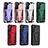 Custodia Silicone e Plastica Opaca Cover con Supporto A03 per Samsung Galaxy S21 Plus 5G