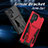 Custodia Silicone e Plastica Opaca Cover con Supporto A04 per Samsung Galaxy S21 Ultra 5G