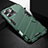 Custodia Silicone e Plastica Opaca Cover con Supporto A05 per Apple iPhone 13 Pro