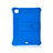 Custodia Silicone e Plastica Opaca Cover con Supporto H01 per Apple iPad Pro 11 (2021) Blu