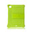 Custodia Silicone e Plastica Opaca Cover con Supporto H01 per Apple iPad Pro 11 (2021) Verde