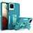 Custodia Silicone e Plastica Opaca Cover con Supporto J01S per Samsung Galaxy F12