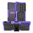 Custodia Silicone e Plastica Opaca Cover con Supporto JX1 per Sony Xperia 1 IV Viola