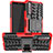 Custodia Silicone e Plastica Opaca Cover con Supporto JX1 per Sony Xperia 10 III Lite Rosso