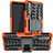 Custodia Silicone e Plastica Opaca Cover con Supporto JX1 per Sony Xperia 10 III SO-52B Arancione