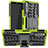 Custodia Silicone e Plastica Opaca Cover con Supporto JX1 per Sony Xperia 10 III SO-52B Verde