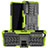 Custodia Silicone e Plastica Opaca Cover con Supporto JX1 per Sony Xperia 5 III Verde