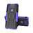 Custodia Silicone e Plastica Opaca Cover con Supporto JX2 per Asus Zenfone 6 ZS630KL Viola