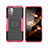 Custodia Silicone e Plastica Opaca Cover con Supporto JX2 per Nokia G11