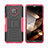 Custodia Silicone e Plastica Opaca Cover con Supporto JX2 per Nokia G300 5G