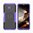 Custodia Silicone e Plastica Opaca Cover con Supporto JX2 per Nokia G300 5G Viola