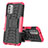 Custodia Silicone e Plastica Opaca Cover con Supporto JX2 per Nokia G400 5G