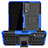 Custodia Silicone e Plastica Opaca Cover con Supporto JX2 per Vivo Y20s Blu