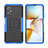 Custodia Silicone e Plastica Opaca Cover con Supporto JX2 per Xiaomi Poco M4 5G