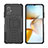 Custodia Silicone e Plastica Opaca Cover con Supporto JX2 per Xiaomi Poco M4 5G Nero
