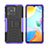 Custodia Silicone e Plastica Opaca Cover con Supporto JX2 per Xiaomi Redmi 10C 4G Viola