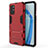 Custodia Silicone e Plastica Opaca Cover con Supporto KC1 per OnePlus 9R 5G