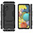 Custodia Silicone e Plastica Opaca Cover con Supporto KC1 per Samsung Galaxy M40S