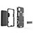 Custodia Silicone e Plastica Opaca Cover con Supporto KC1 per Xiaomi POCO C3